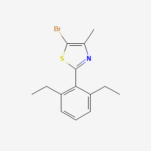 5-Bromo-2-(2,6-diethylphenyl)-4-methyl-1,3-thiazole