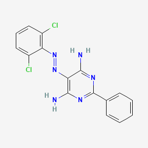 5-[(E)-(2,6-Dichlorophenyl)diazenyl]-2-phenylpyrimidine-4,6-diamine