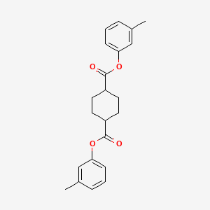 Bis(3-methylphenyl) cyclohexane-1,4-dicarboxylate