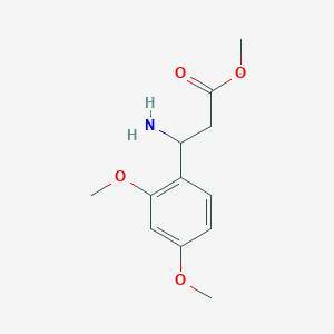 molecular formula C12H17NO4 B1419831 Methyl 3-amino-3-(2,4-dimethoxyphenyl)propanoate CAS No. 1038323-43-1
