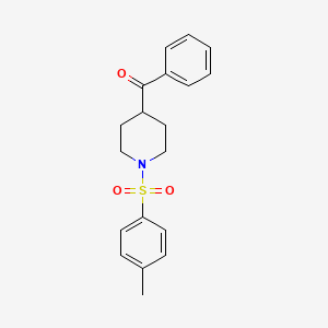 [1-(4-Methylbenzene-1-sulfonyl)piperidin-4-yl](phenyl)methanone