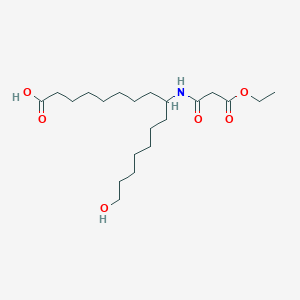 9-(3-Ethoxy-3-oxopropanamido)-16-hydroxyhexadecanoic acid