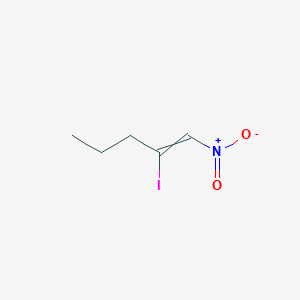 molecular formula C5H8INO2 B14198364 2-Iodo-1-nitropent-1-ene CAS No. 922139-03-5