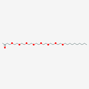 molecular formula C28H56O9 B14198366 5,8,11,14,17,20,23,26-Octaoxahexatriacontan-2-one CAS No. 833446-66-5