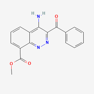 molecular formula C17H13N3O3 B14198371 Methyl 4-amino-3-benzoylcinnoline-8-carboxylate CAS No. 835650-70-9