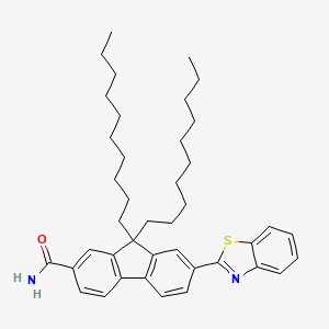 molecular formula C41H54N2OS B14198377 7-(1,3-Benzothiazol-2-yl)-9,9-didecyl-9H-fluorene-2-carboxamide CAS No. 876174-41-3