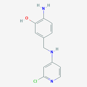 2-Amino-5-{[(2-chloropyridin-4-yl)amino]methyl}phenol