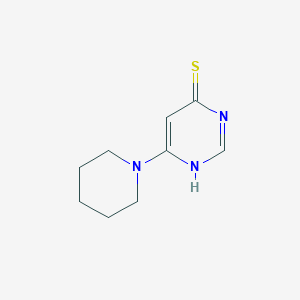 molecular formula C9H13N3S B1419849 6-(哌啶-1-基)嘧啶-4(3H)-硫酮 CAS No. 1113108-96-5