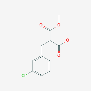 2-[(3-Chlorophenyl)methyl]-3-methoxy-3-oxopropanoate