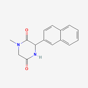 B1419851 1-Methyl-3-(2-naphthyl)piperazine-2,5-dione CAS No. 1214031-53-4