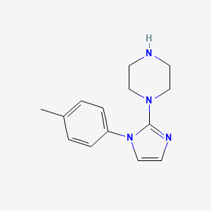molecular formula C14H18N4 B1419852 1-(1-p-Tolyl-1H-imidazol-2-yl)-piperazine CAS No. 1019117-32-8