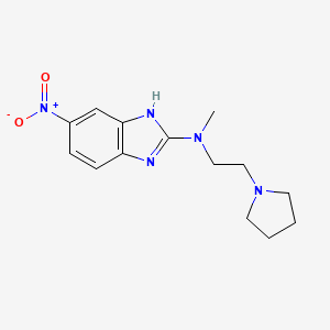 N-Methyl-6-nitro-N-[2-(pyrrolidin-1-yl)ethyl]-1H-benzimidazol-2-amine