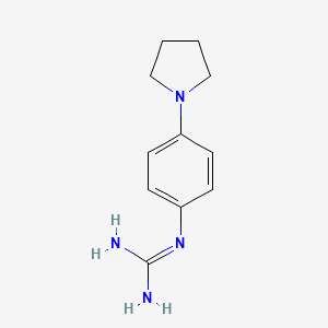 molecular formula C11H16N4 B1419854 1-[4-(Pyrrolidin-1-yl)phenyl]guanidine CAS No. 870782-71-1