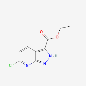 B1419858 ethyl 6-chloro-1H-pyrazolo[3,4-b]pyridine-3-carboxylate CAS No. 1083181-27-4