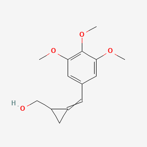 {2-[(3,4,5-Trimethoxyphenyl)methylidene]cyclopropyl}methanol