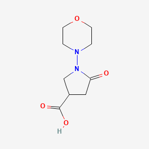 B1419861 1-Morpholino-5-oxopyrrolidine-3-carboxylic acid CAS No. 1086380-62-2