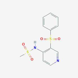 N-[3-(benzenesulfonyl)pyridin-4-yl]methanesulfonamide