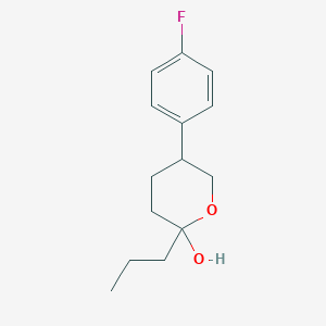 5-(4-Fluorophenyl)-2-propyloxan-2-ol