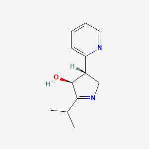 molecular formula C12H16N2O B14198630 (3S,4S)-5-(Propan-2-yl)-3-(pyridin-2-yl)-3,4-dihydro-2H-pyrrol-4-ol CAS No. 918968-76-0