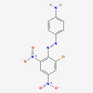 4-[(E)-(2-Bromo-4,6-dinitrophenyl)diazenyl]aniline