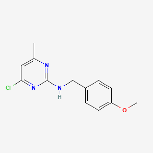 B1419865 4-chloro-N-(4-methoxybenzyl)-6-methylpyrimidin-2-amine CAS No. 1204296-87-6