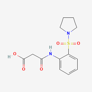 3-Oxo-3-[2-(pyrrolidine-1-sulfonyl)anilino]propanoic acid