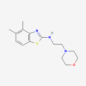 molecular formula C15H21N3OS B1419866 4,5-二甲基-N-(2-吗啉-4-基乙基)-1,3-苯并噻唑-2-胺 CAS No. 1177298-52-0