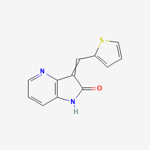 3-[(Thiophen-2-yl)methylidene]-1,3-dihydro-2H-pyrrolo[3,2-b]pyridin-2-one