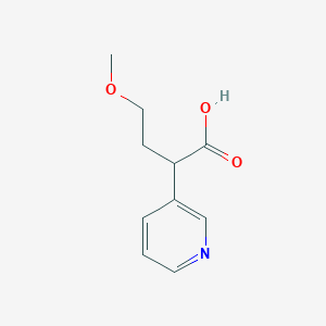 molecular formula C10H13NO3 B1419876 4-甲氧基-2-(吡啶-3-基)丁酸 CAS No. 885277-06-5