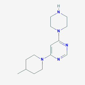 molecular formula C14H23N5 B1419883 4-(4-甲基哌啶-1-基)-6-哌嗪-1-基嘧啶 CAS No. 1204297-98-2