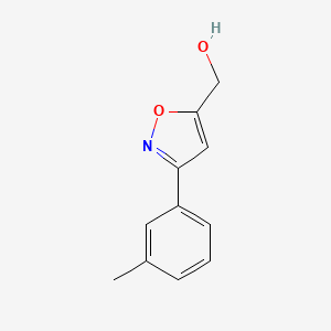 molecular formula C11H11NO2 B1419887 (3-间甲苯基-异恶唑-5-基)-甲醇 CAS No. 954240-06-3