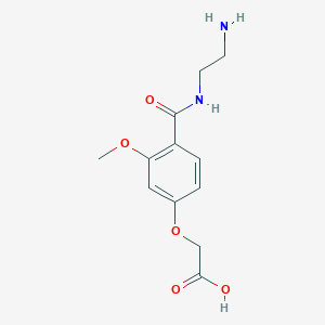 {4-[(2-Aminoethyl)carbamoyl]-3-methoxyphenoxy}acetic acid