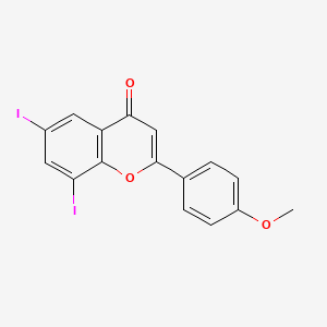 6,8-Diiodo-2-(4-methoxyphenyl)-4H-1-benzopyran-4-one