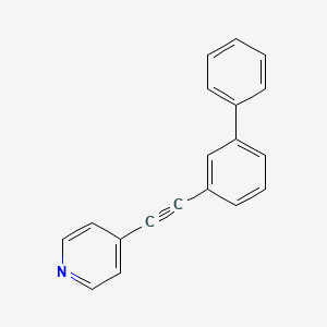 4-[([1,1'-Biphenyl]-3-yl)ethynyl]pyridine