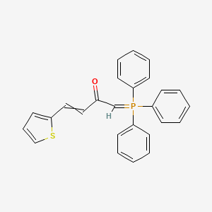 4-(Thiophen-2-yl)-1-(triphenyl-lambda~5~-phosphanylidene)but-3-en-2-one