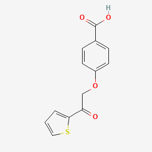 molecular formula C13H10O4S B1419892 4-[2-Oxo-2-(2-thienyl)ethoxy]benzoic acid CAS No. 1204296-21-8