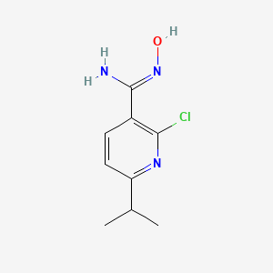 molecular formula C9H12ClN3O B1419894 2-氯-N'-羟基-6-异丙基-3-吡啶甲酰胺 CAS No. 1198595-67-3