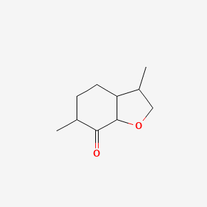 molecular formula C10H16O2 B14198942 3,6-Dimethylhexahydro-1-benzofuran-7(4H)-one CAS No. 832721-44-5