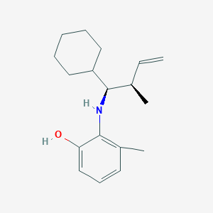 2-{[(1S,2R)-1-Cyclohexyl-2-methylbut-3-en-1-yl]amino}-3-methylphenol