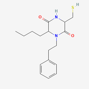 6-Butyl-1-(2-phenylethyl)-3-(sulfanylmethyl)piperazine-2,5-dione