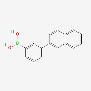 molecular formula C16H13BO2 B1419899 3-(2-萘基)苯硼酸 CAS No. 870774-29-1