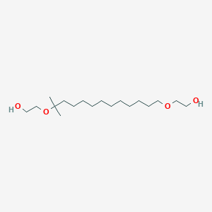 molecular formula C18H38O4 B14199003 2,2'-[(12-Methyltridecane-1,12-diyl)bis(oxy)]di(ethan-1-ol) CAS No. 920753-88-4