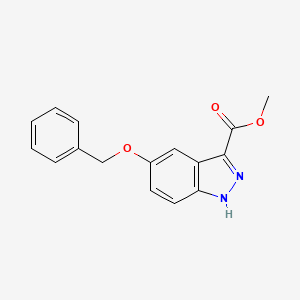 molecular formula C16H14N2O3 B1419901 5-(苄氧基)-1H-吲唑-3-甲酸甲酯 CAS No. 885278-62-6