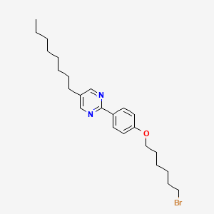 molecular formula C24H35BrN2O B14199017 2-{4-[(6-Bromohexyl)oxy]phenyl}-5-octylpyrimidine CAS No. 844697-10-5