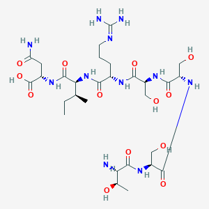 molecular formula C29H53N11O13 B14199024 L-Threonyl-L-seryl-L-seryl-L-seryl-N~5~-(diaminomethylidene)-L-ornithyl-L-isoleucyl-L-asparagine CAS No. 922172-35-8