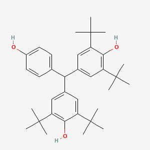 molecular formula C35H48O3 B14199029 4,4'-[(4-Hydroxyphenyl)methylene]bis(2,6-di-tert-butylphenol) CAS No. 923287-27-8