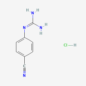 molecular formula C8H9ClN4 B1419905 1-(4-氰基苯基)胍盐酸盐 CAS No. 373690-68-7
