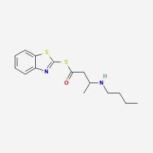 molecular formula C15H20N2OS2 B14199057 S-1,3-Benzothiazol-2-yl 3-(butylamino)butanethioate CAS No. 921222-72-2