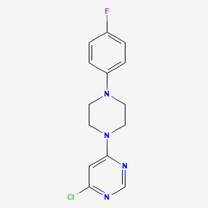 molecular formula C14H14ClFN4 B1419906 4-氯-6-[4-(4-氟苯基)哌嗪-1-基]嘧啶 CAS No. 1204298-18-9