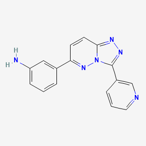 B1419913 [3-(3-Pyridin-3-yl[1,2,4]triazolo[4,3-b]pyridazin-6-yl)phenyl]amine CAS No. 1204296-89-8